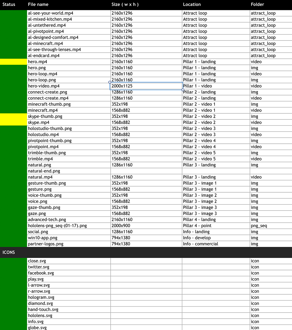 excel sheet